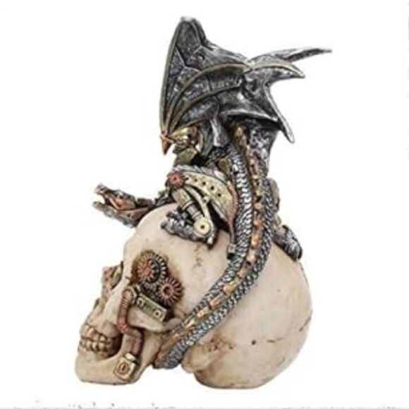 Nemesis Now Steel Wing Skull Figurine - Picture 2 of 10